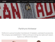 Tablet Screenshot of parkhurst.ca